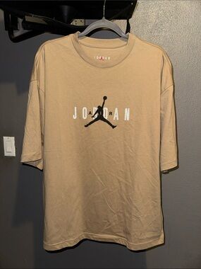 Jordan Short-Sleeve Tan Logo Tee